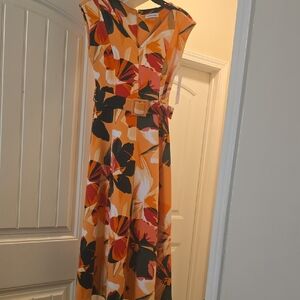 Calvin Klein Vibrant Floral Maxi Dress